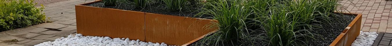 L-formede plantekasser