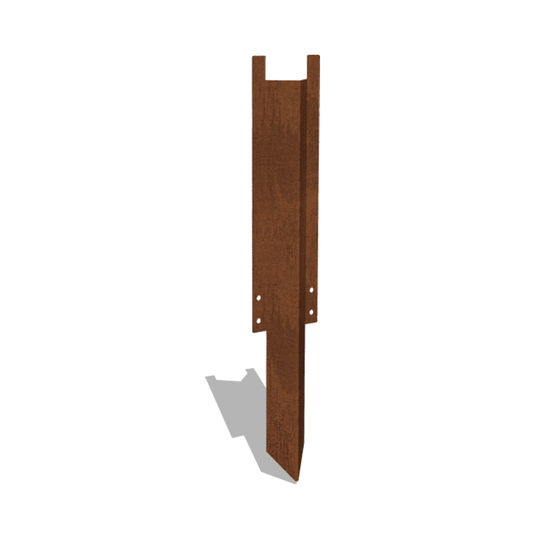 Jordspyd højt corten-stål 34 - 37,5 cm