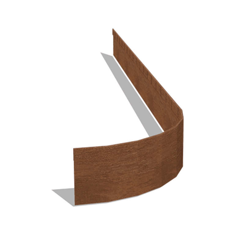 Bedkant af cortenstål valset FLEX 13 cm (længde 150 cm)