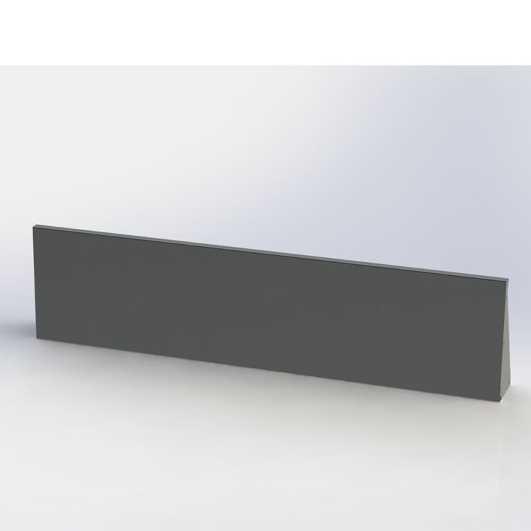 Støttemur af pulverlakeret stål lige 200 cm (højde 40 cm)