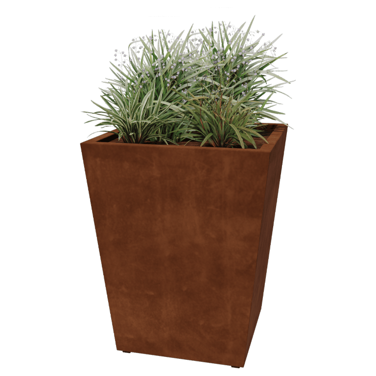 Svejst plantekasse Corten-stål Kegle 80 x 80 x 100 cm
