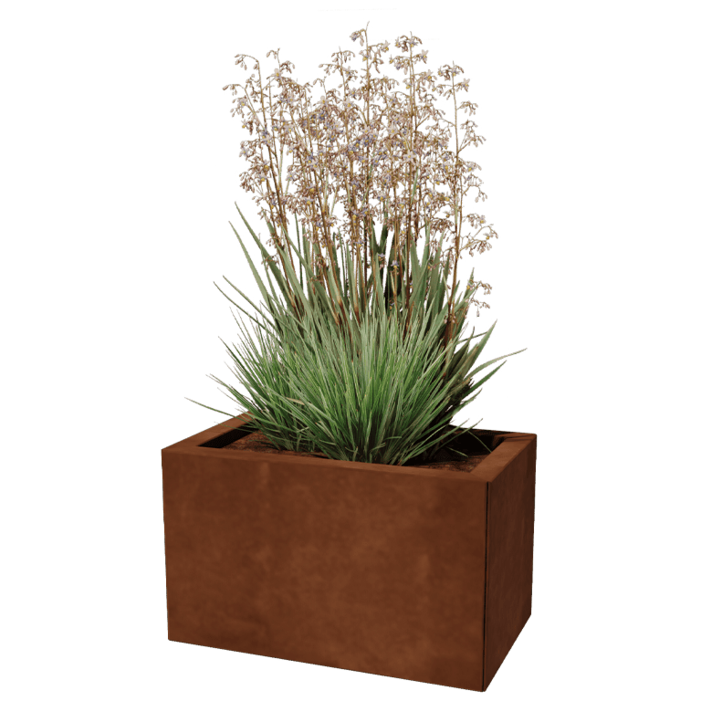 Plantekasse af cortenstål Texas 30 x 50 cm