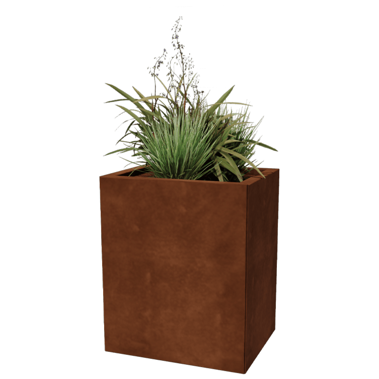 Plantekasse af cortenstål Texas 40 x 50 cm