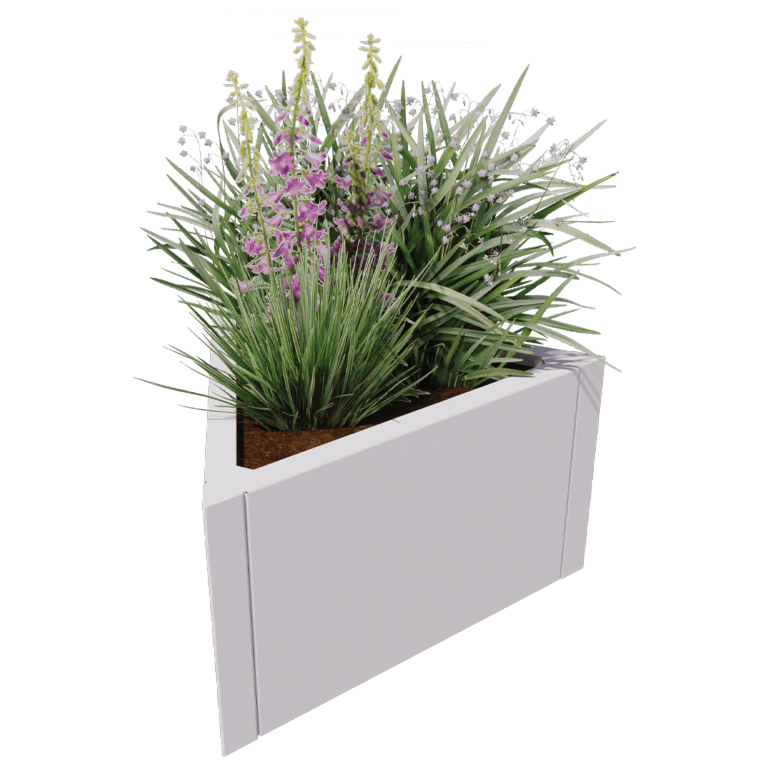 Plantekasse af pulverlakeret stål Alaska ligesidet 60 cm