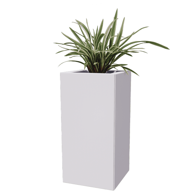 Plantekasse af pulverlakeret stål Miami 30 x 30 cm