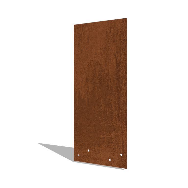 Samlebeslag lige corten-stål høj XL 45 cm