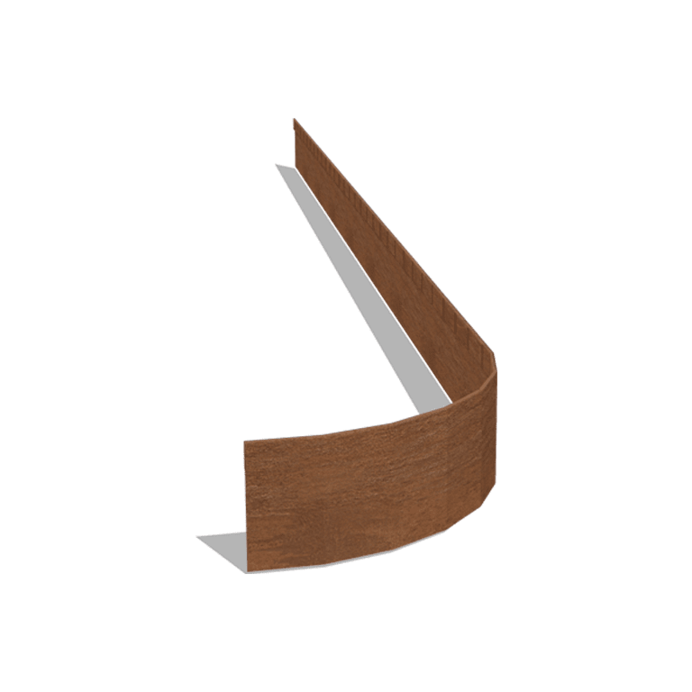 Bedkant af cortenstål valset FLEX 13 cm (længde 240 cm)