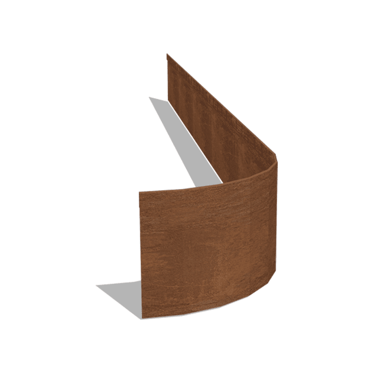 Bedkant af cortenstål valset FLEX 23 cm (længde 240 cm)