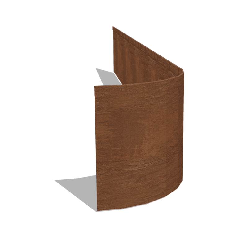 Bedkant af cortenstål valset FLEX 35 cm (længde 240 cm)
