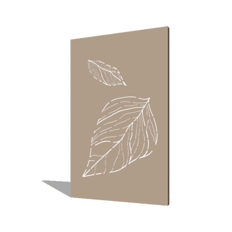 Faldende blade, store pulverlakeret 120 x 6 x 190 cm