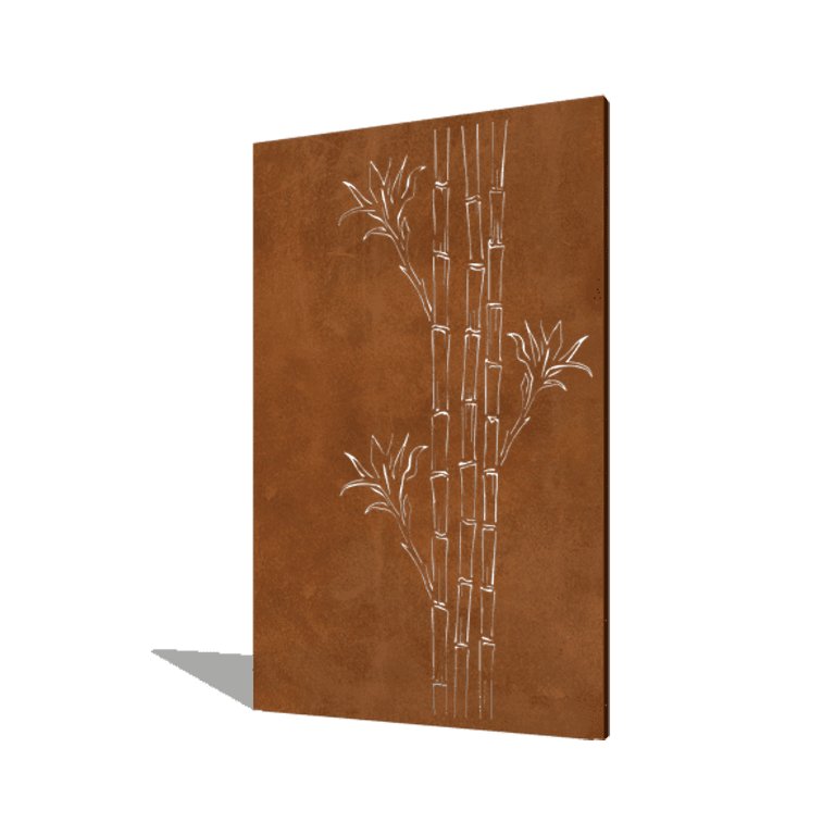 bambus Corten-stål 120 x 6 x 190 cm
