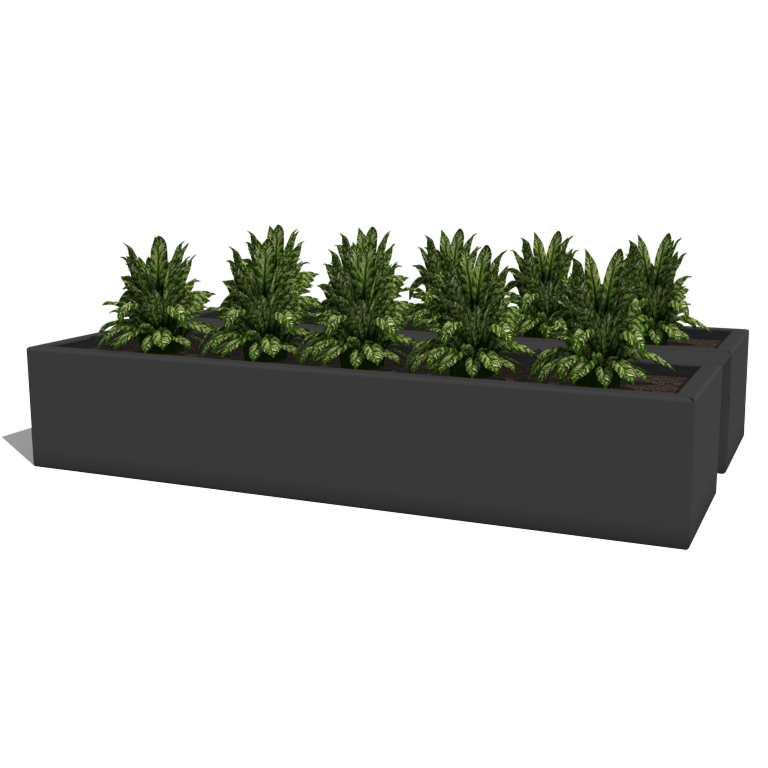 Altan Plantekasse af pulverlakeret stål 80 cm