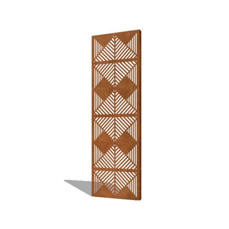 Linjer komposition corten-stål 1 60 x 6 x 190 cm 3 60 x 6 x 190 cm
