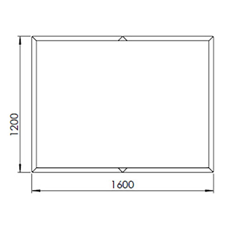 Plantekasse af cortenstål Texas xxl 160 x 120 cm