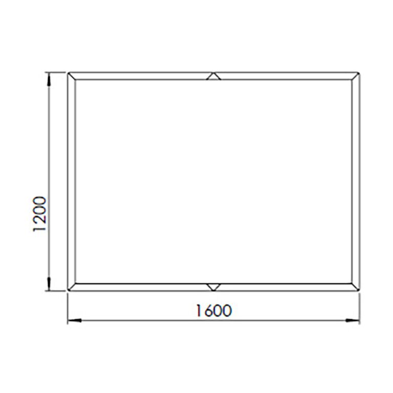 Plantekasse af pulverlakeret stål Texas xxl 160 x 120 cm