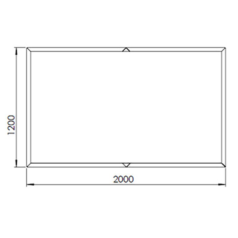 Plantekasse af cortenstål Texas xxl 200 x 120 cm