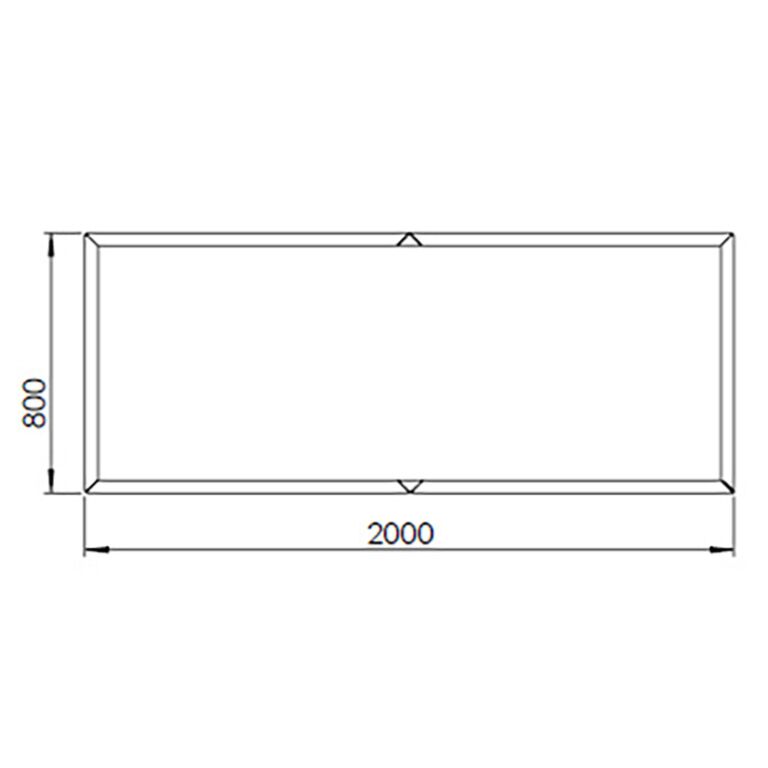 Plantekasse af cortenstål Texas xxl 200 x 80 cm
