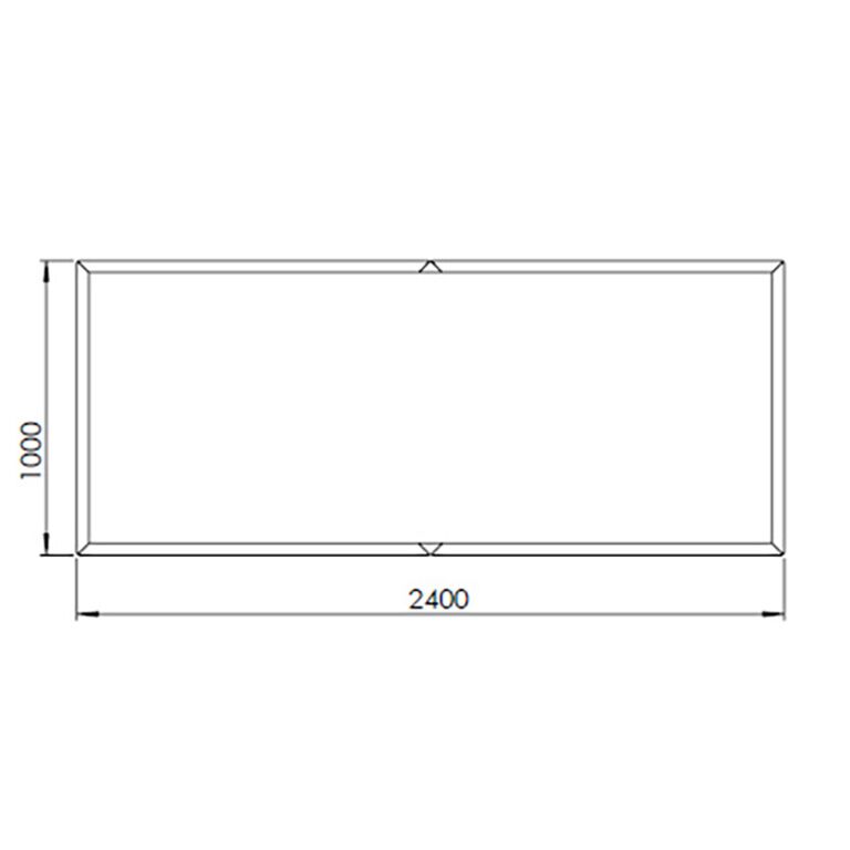 Plantekasse af cortenstål Texas xxl 240 x 100 cm