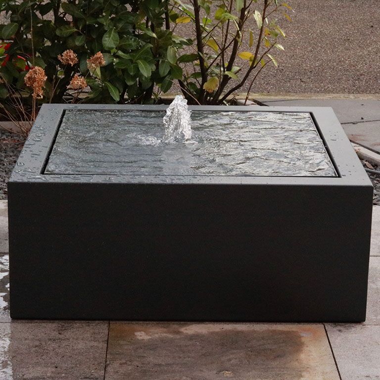 Vandfontæne Aluminium 100 x 100 x 40 cm