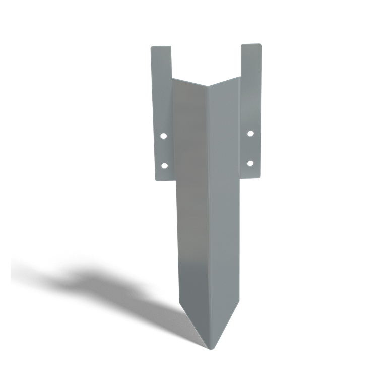 Jordspyd lavt galvaniseret stål 12 - 15 cm