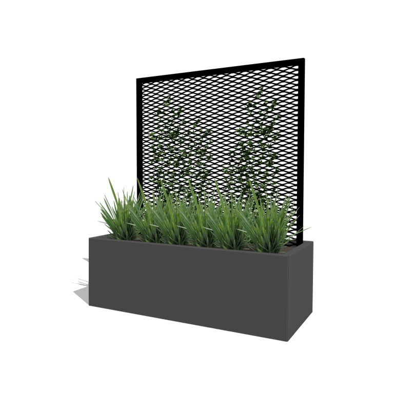 Klatrestativ til planter sort 120 x 50 cm