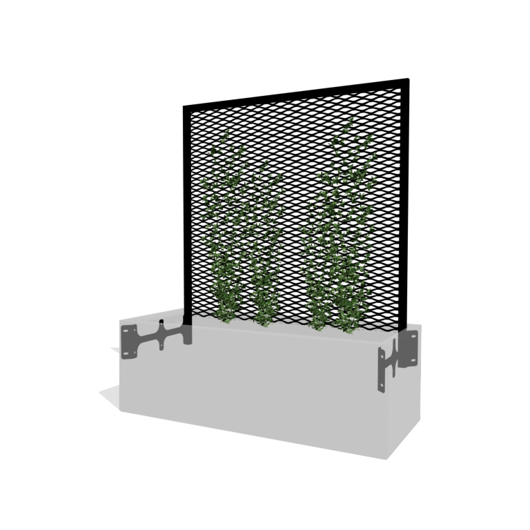 Klatrestativ til planter sort 120 x 40 cm