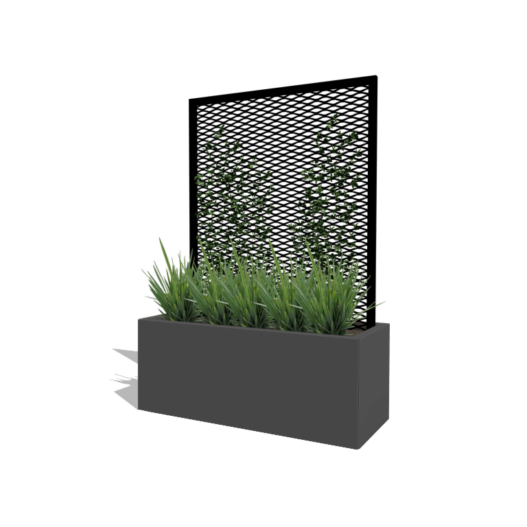 Klatrestativ til planter sort 100 x 40 cm