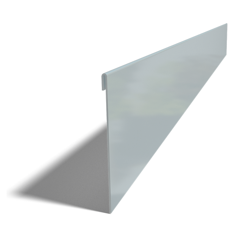 Bedkant af galvaniseret stål valset 13 cm (længde 150 cm)