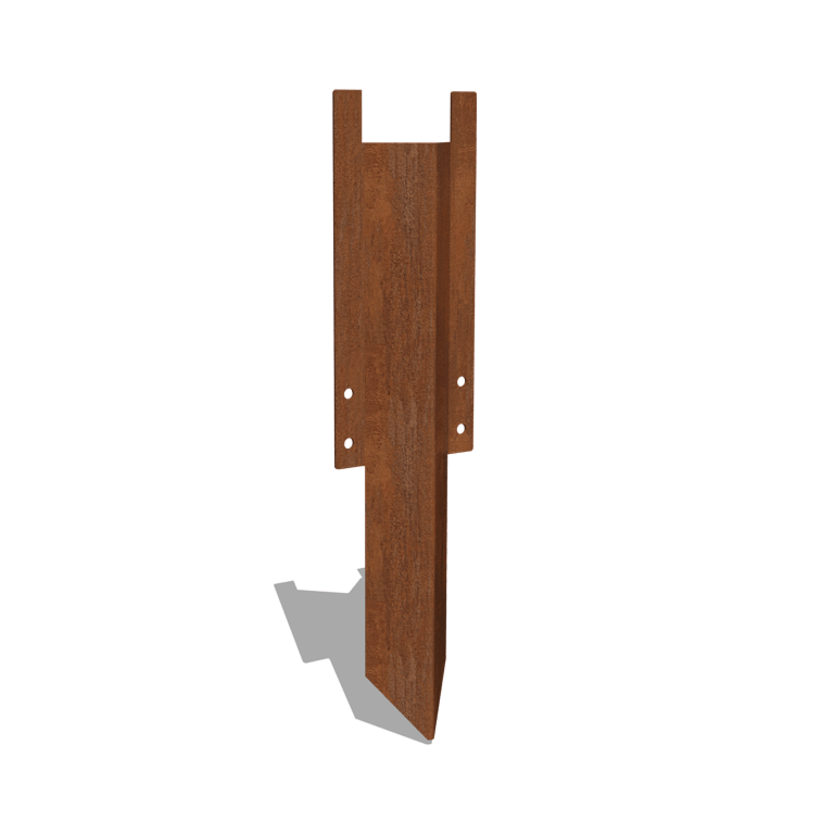 Jordspyd mellem corten-stål 22 - 25 cm