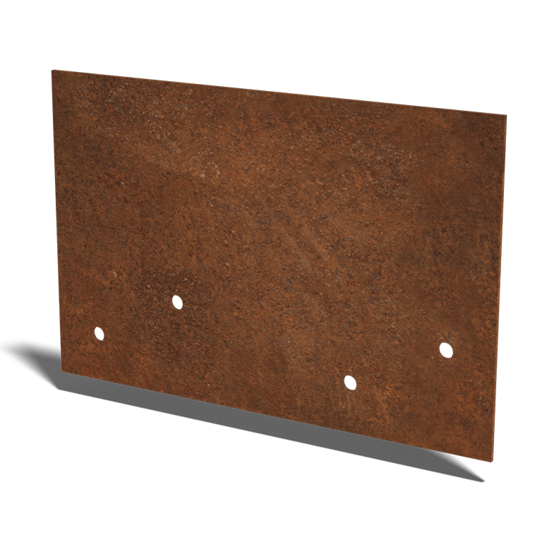 samlebeslag lige Cortenstål medium 22 - 25 cm