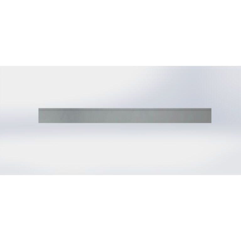 Bedkant af galvaniseret stål valset 13 cm (længde 150 cm)