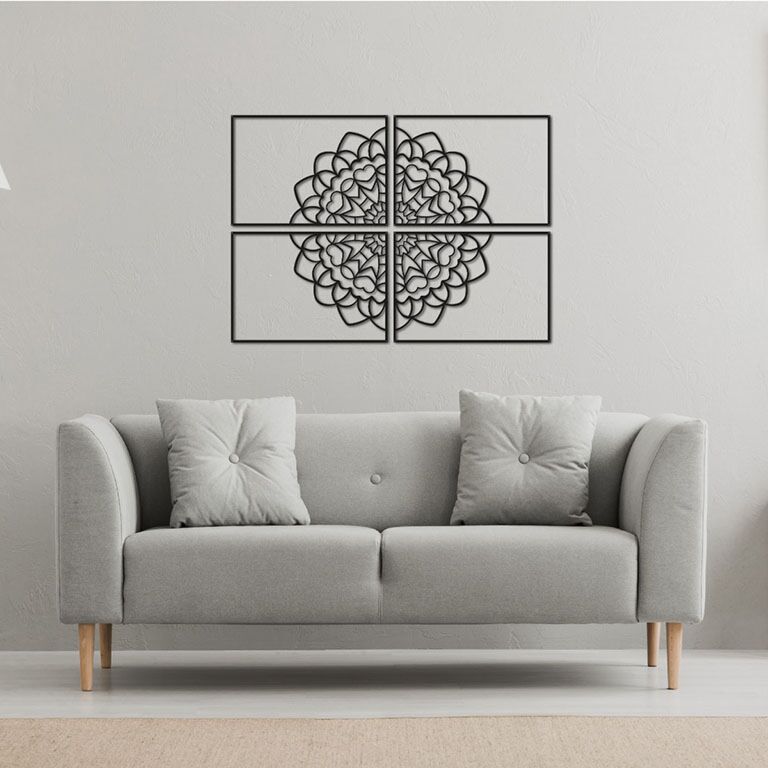 Vægdekoration i metal Mandala *OP=OP