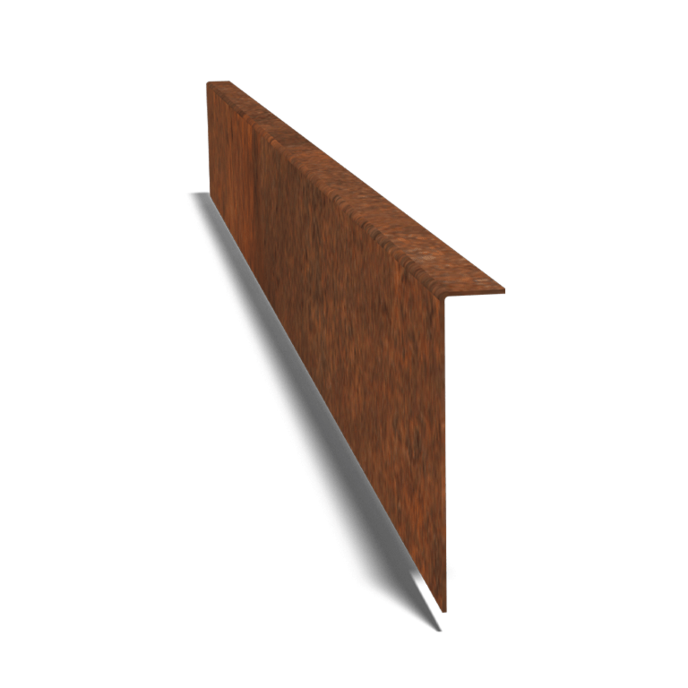 Bedkant af cortenstål bukket 22 cm (længde 150 cm)