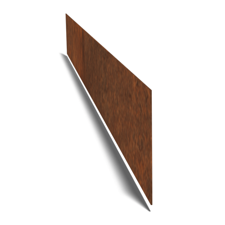 Bedkant af cortenstål lige 15 cm (længde 150 cm)