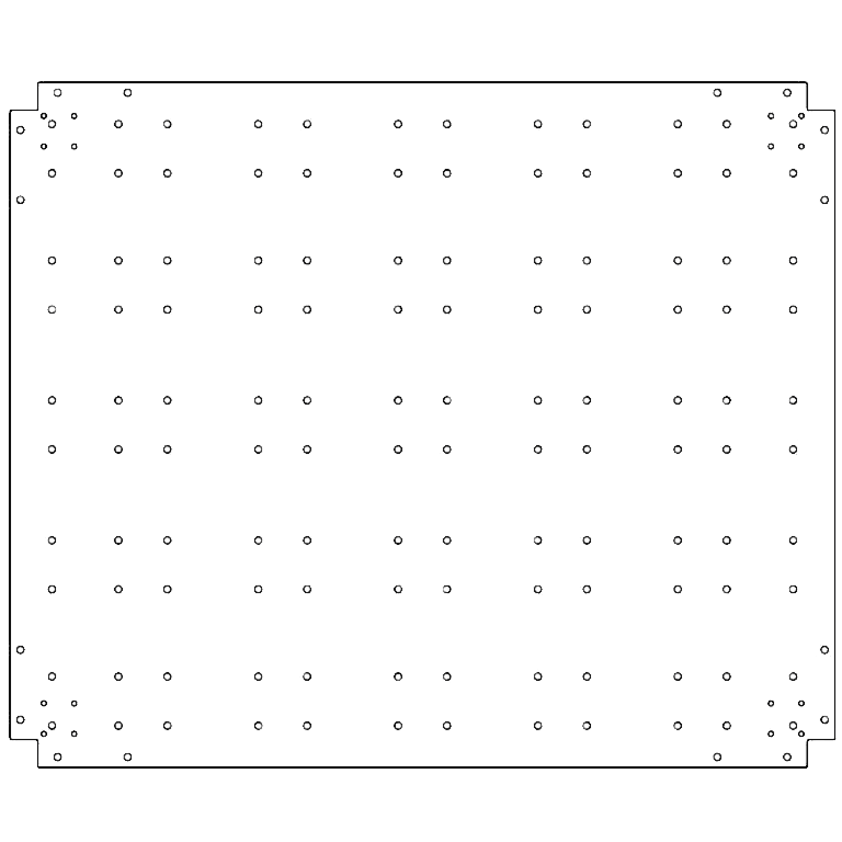 Bundplade galvaniseret stål 100 x 120 cm