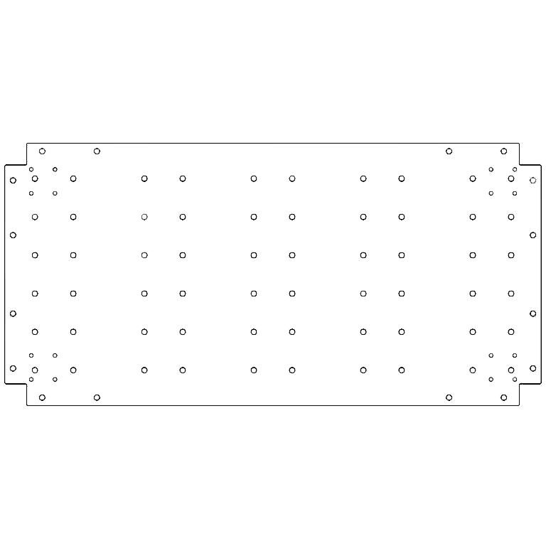Bundplade galvaniseret stål 50 x 100 cm