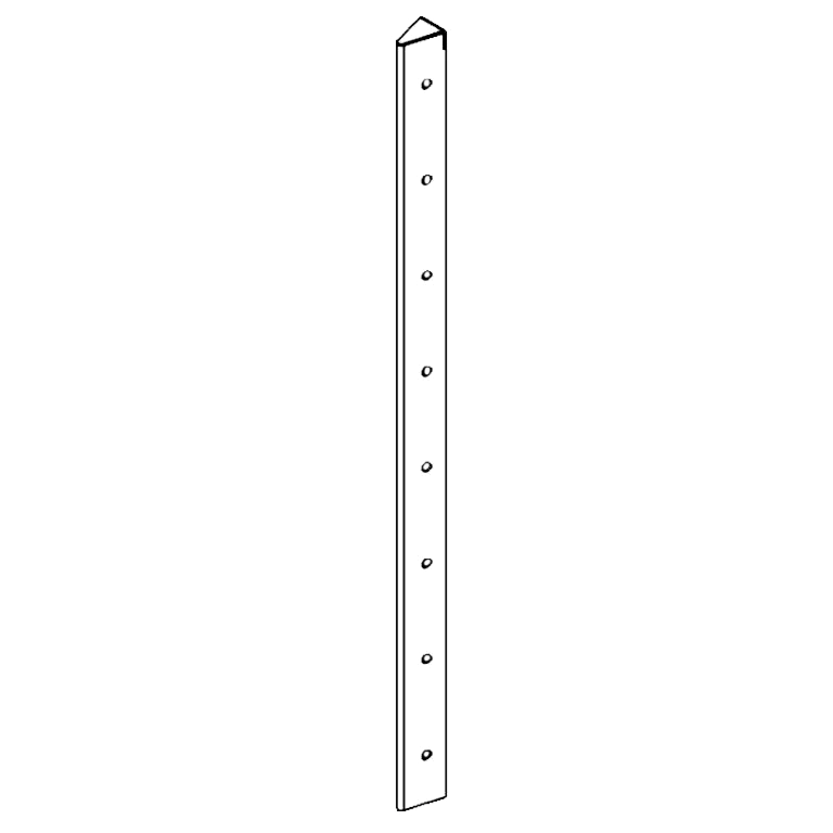 hjørneprofil Cortenstål 30° 80 cm