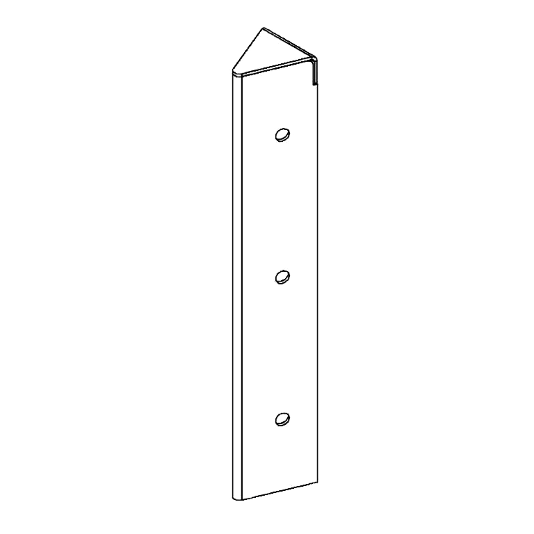 hjørneprofil Cortenstål 45° 30 cm