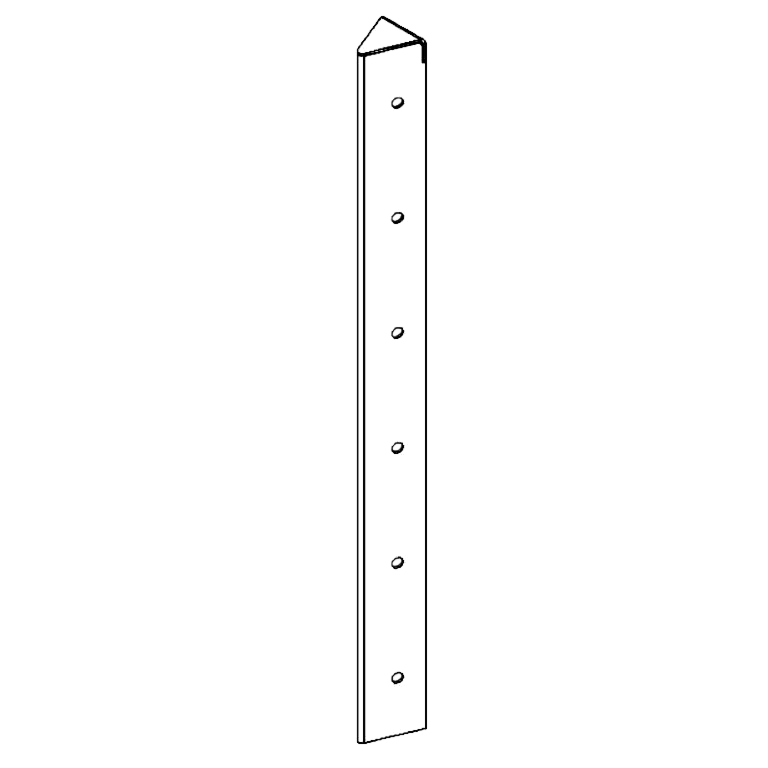 hjørneprofil Cortenstål 45° 60 cm