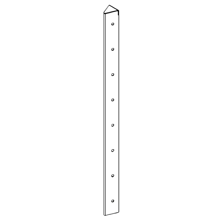 hjørneprofil Cortenstål 45° 80 cm