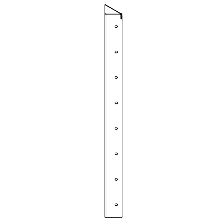 hjørneprofil Cortenstål 90° 80 cm