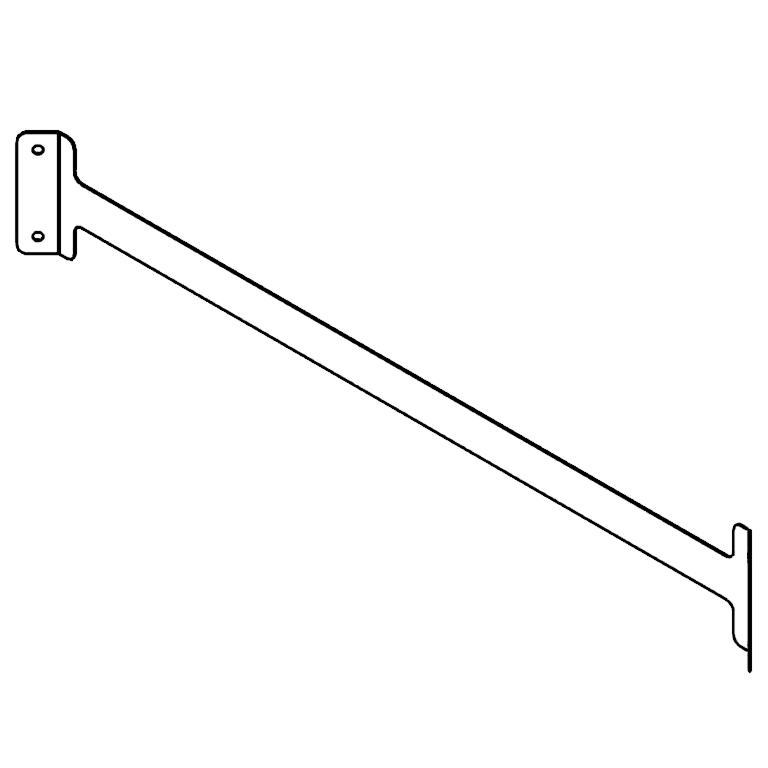 afstivningsbeslag Galvaniseret stål 100 cm