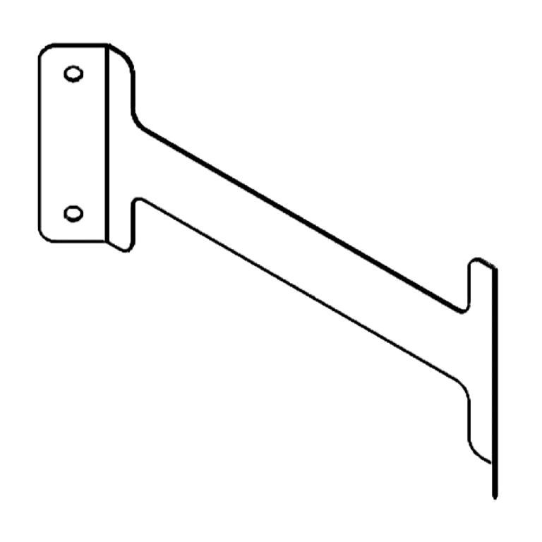 afstivningsbeslag Galvaniseret stål 40 cm