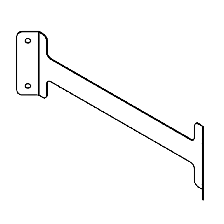 afstivningsbeslag Galvaniseret stål 50 cm