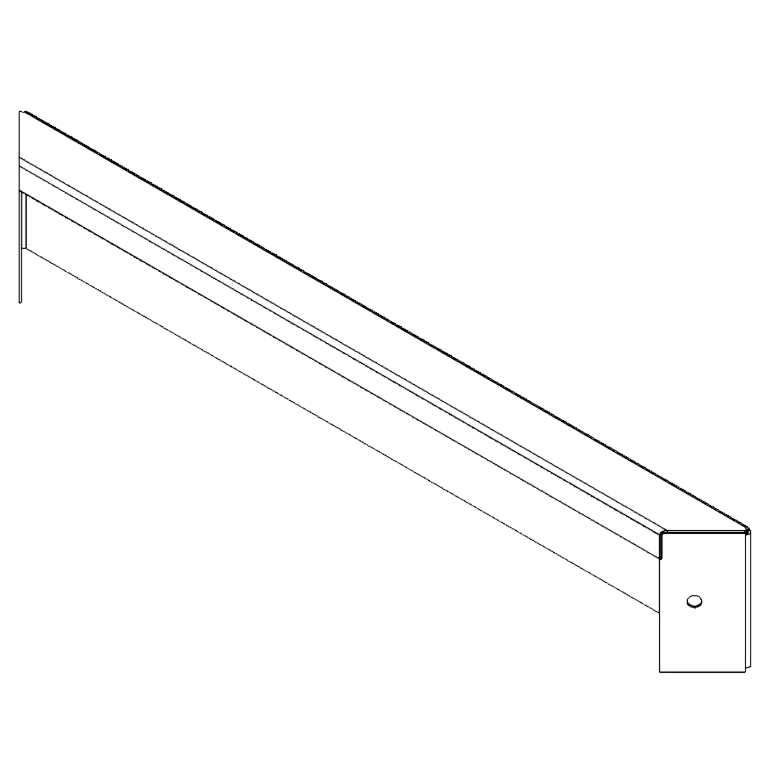 Panel af cortenstål 10 x 60 cm