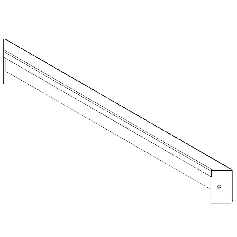 Panel af cortenstål 10 x 80 cm