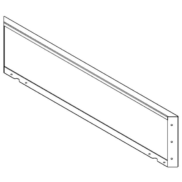 Panel af cortenstål 30 x 120 cm
