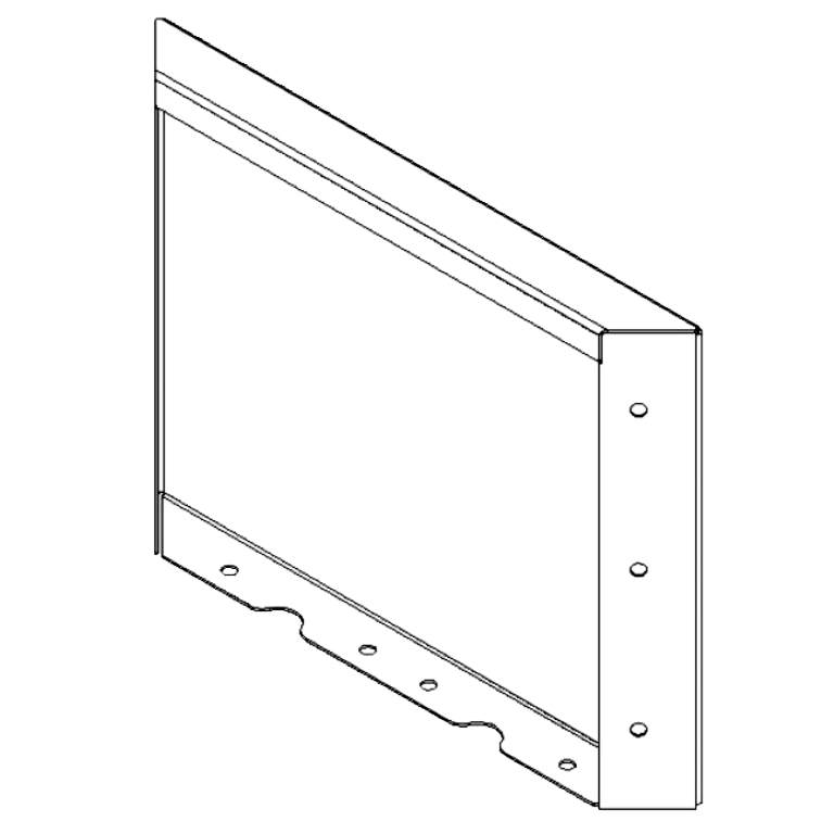 Panel af cortenstål 30 x 40 cm