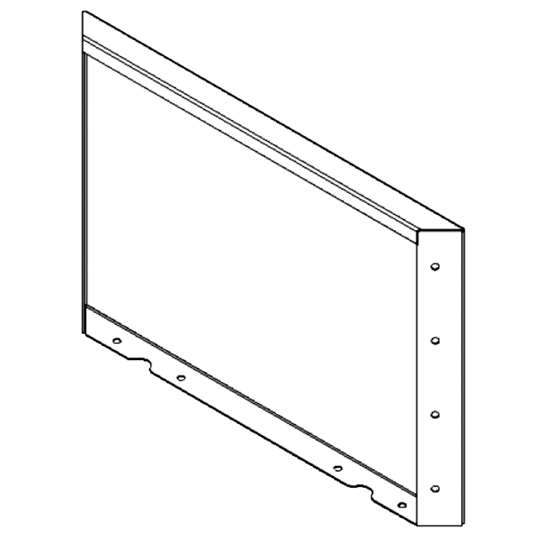 Panel af cortenstål 40 x 60 cm