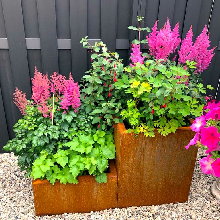 Plantekasse af cortenstål Miami special II 80